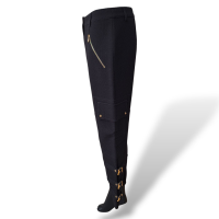 Calça Emilio Pucci Preta com Detalhes Dourados-36