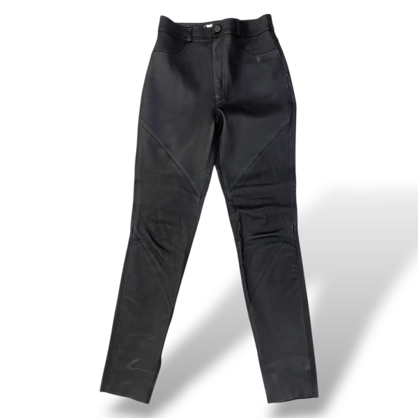 Calça NK Store de Couro Preta -38