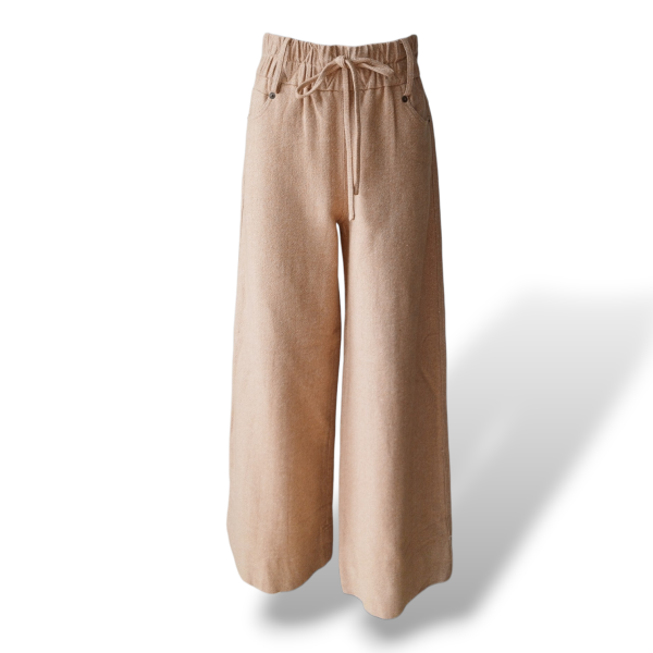 Calça Pantalona Sophia Hegg Bege - 38 