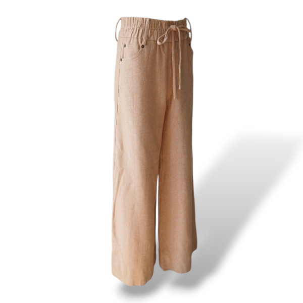 Calça Pantalona Sophia Hegg Bege - 38 