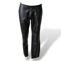 Calça Red Valentino de Couro Preta-40