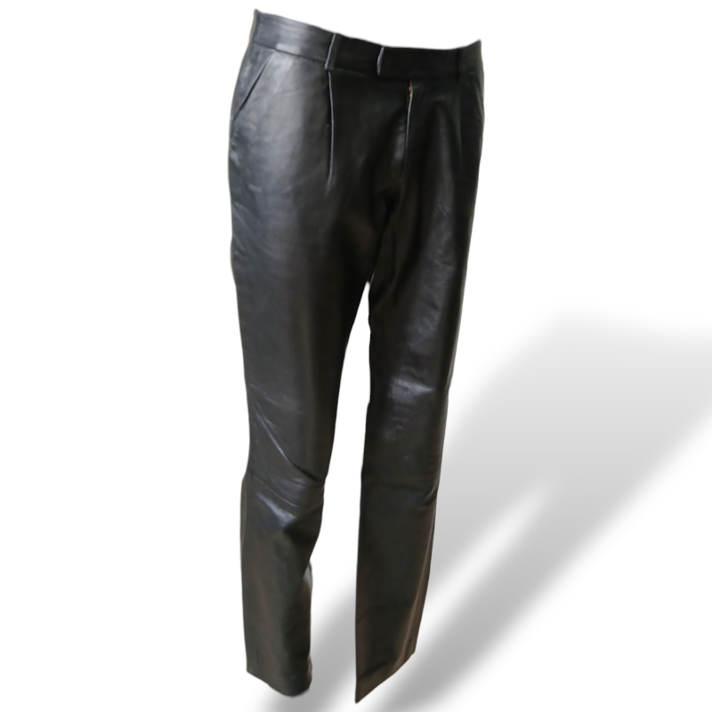 Calça Red Valentino de Couro Preta-40