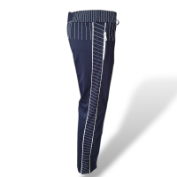 Calça Valentino Marinho com Pesponto Branco-38 Calça Valentino Marinho com Pesponto Branco-38