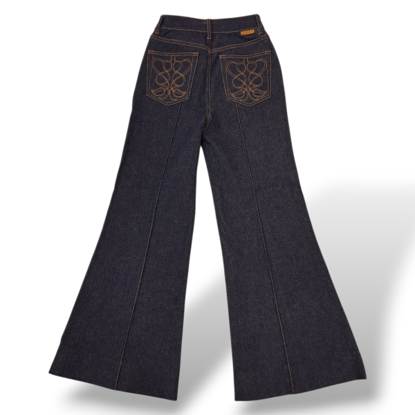 Calça Jeans Zimmermann com Detalhe Veludo - 38