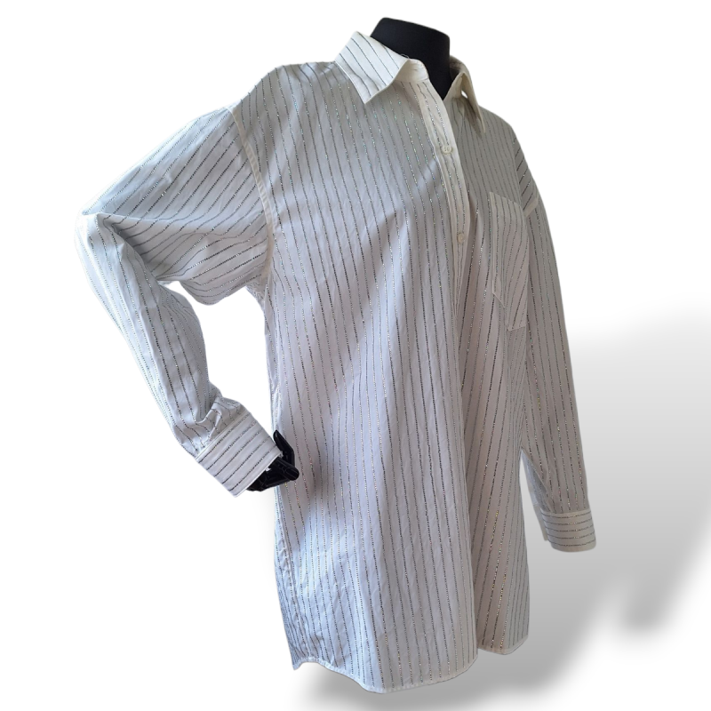 Camisa Alexander Wang com Aplicação de Strass - P