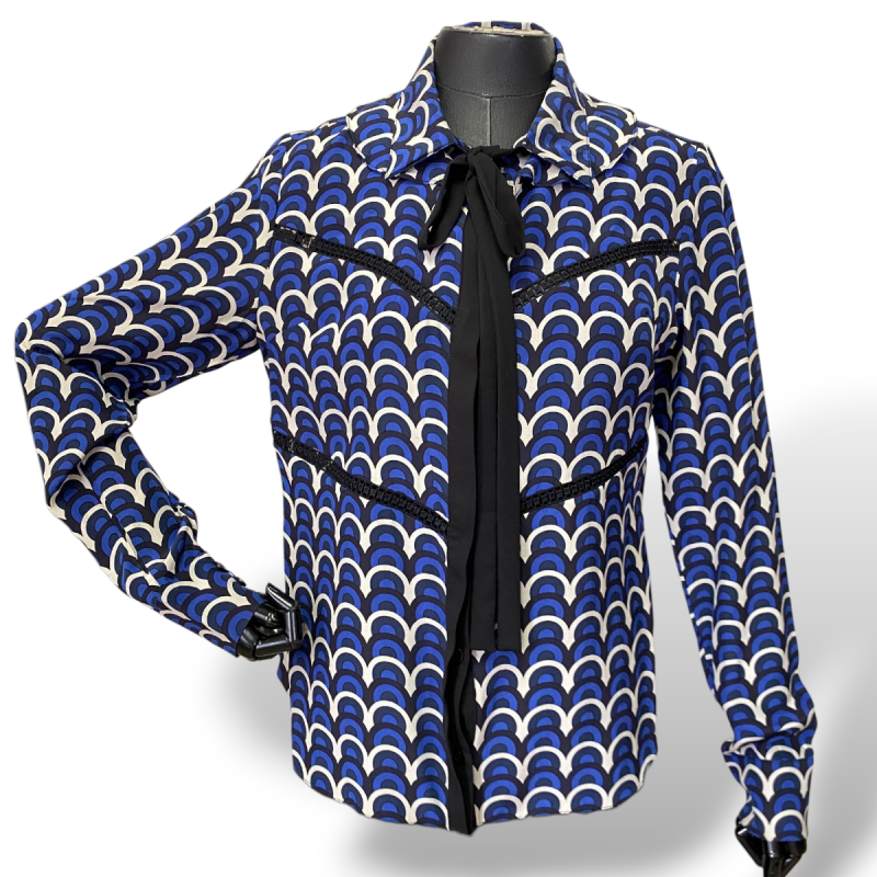 Camisa BoBô Estampada Azul-M Camisa BoBô Estampada Azul-M