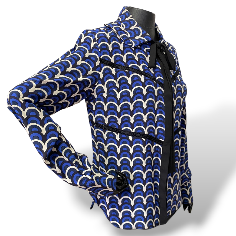 Camisa BoBô Estampada Azul-M