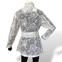 Camisa Compagnia Italiana Rendada Branca-M Camisa Compagnia Italiana Rendada Branca-M
