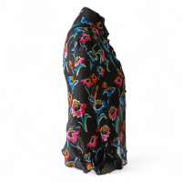 Camisa Emporio Armani de Crepe de Seda Estampada-38