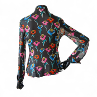 Camisa Emporio Armani de Crepe de Seda Estampada-38