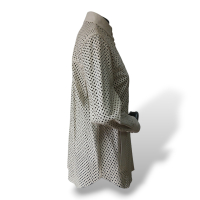 Camisa Lica Melzer em Couro Off White - 34 Camisa Lica Melzer em Couro Off White - 34