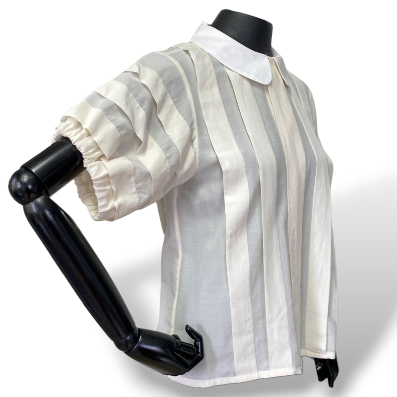 Blusa Marc Jacobs Off White com Pregas-38 Blusa Marc Jacobs Off White com Pregas-38