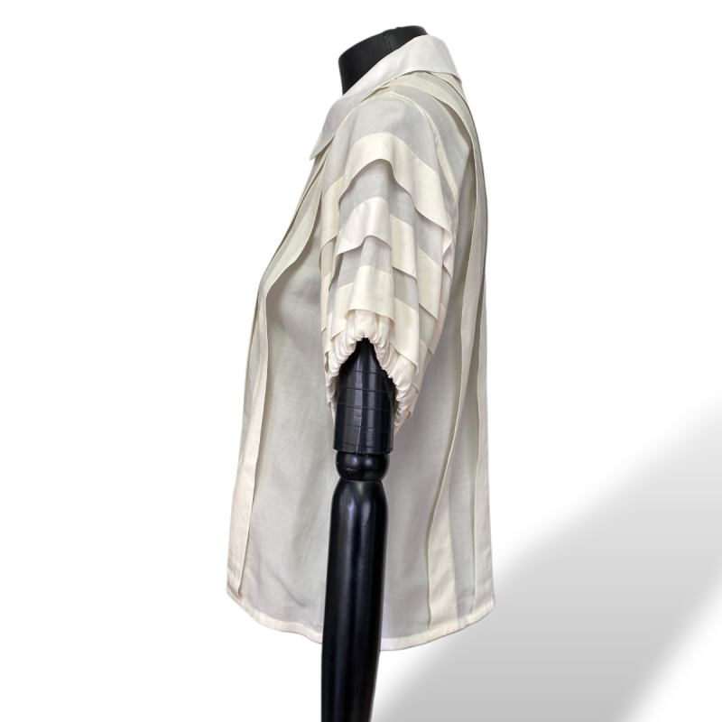 Blusa Marc Jacobs Off White com Pregas-38 Blusa Marc Jacobs Off White com Pregas-38