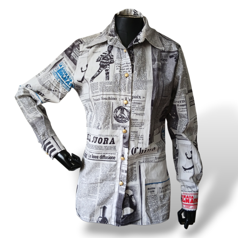 Camisa Moschino Jornal-42