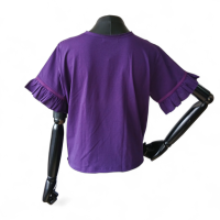 Camiseta NK Store Roxa Babados Manga-M