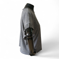 Camiseta NK Store Cinza Babados Manga-M