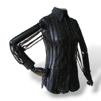 Camisa Patricia Bonaldi Bordada Preta - 38