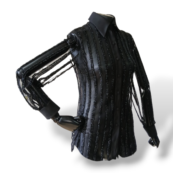 Camisa Patricia Bonaldi Bordada Preta - 38