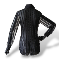 Camisa Patricia Bonaldi Bordada Preta - 38