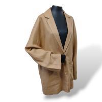 Camisa Paula Raia Linho Caramelo - 38 Camisa Paula Raia Linho Caramelo - 38