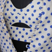 Camisa Paula Raia Poá Azul - 38 Camisa Paula Raia Poá Azul - 38