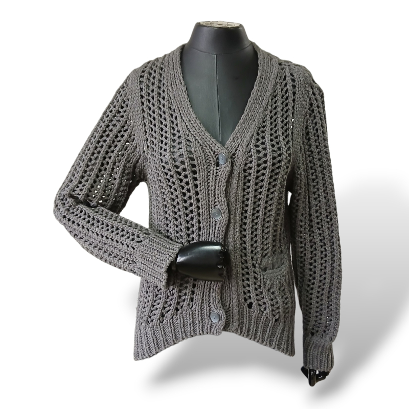 Cardigan Talie Nk Tricot Cinza - P 