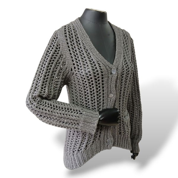 Cardigan Talie Nk Tricot Cinza - P 