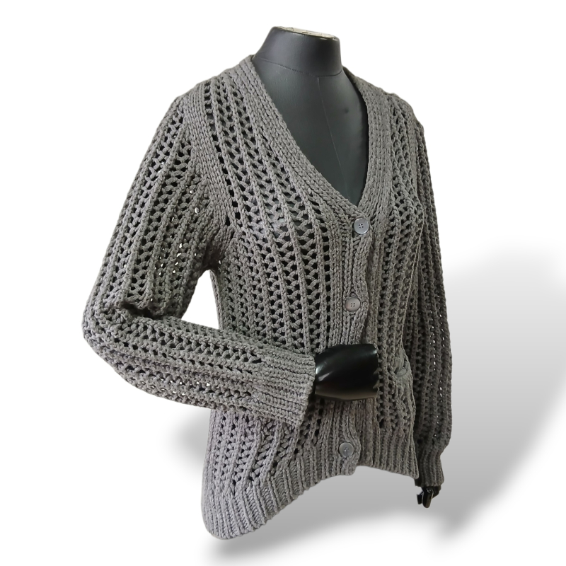 Cardigan Talie Nk Tricot Cinza - P 
