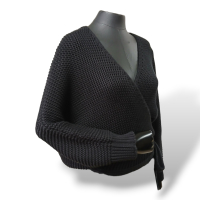 Cardigan De Goeye Tricot Preto - 36 Cardigan De Goeye Tricot Preto - 36