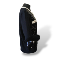 Cardigan Talbots P&B Paetê - M Cardigan Talbots P&B Paetê - M