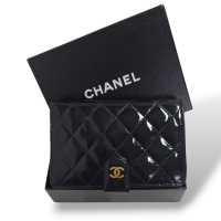 Carteira Chanel em Verniz Preta 