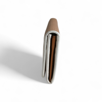 Carteira Prada Caramelo com Debrum Branco