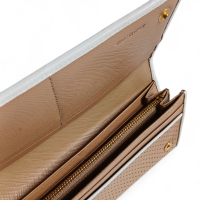 Carteira Prada Caramelo com Debrum Branco