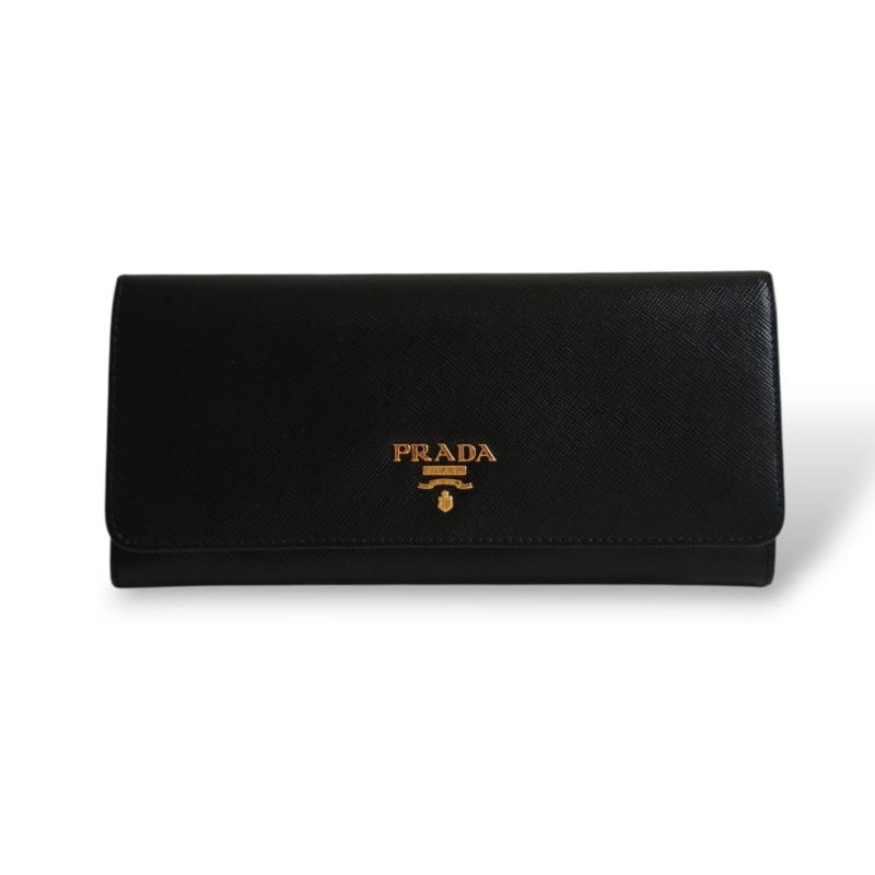 Carteira Prada Couro Preto 