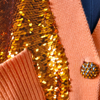 Casaco Bobô Laranja com Paetê - M