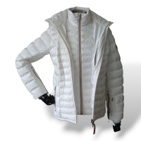 Casaco Bogner Branco com Gola de Pelo-P