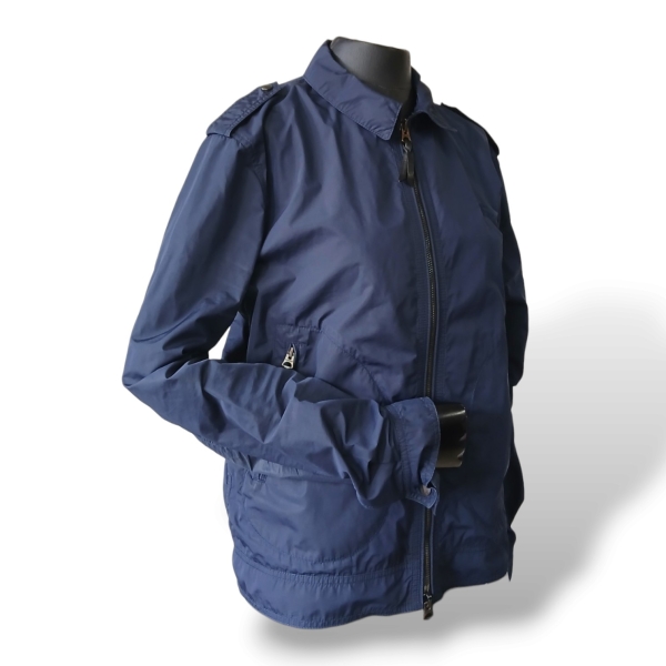 Jaqueta Burberry Tecido Azul Marinho - M 