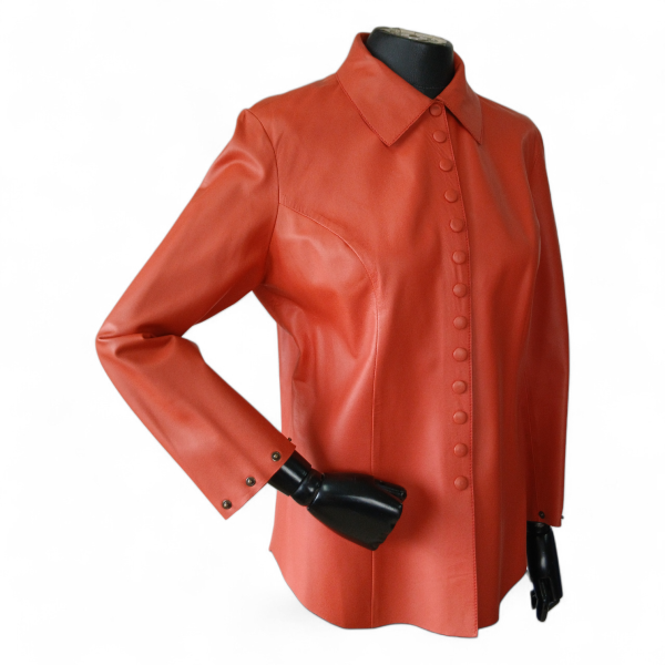 Camisa Cruise de Couro Coral - 40 