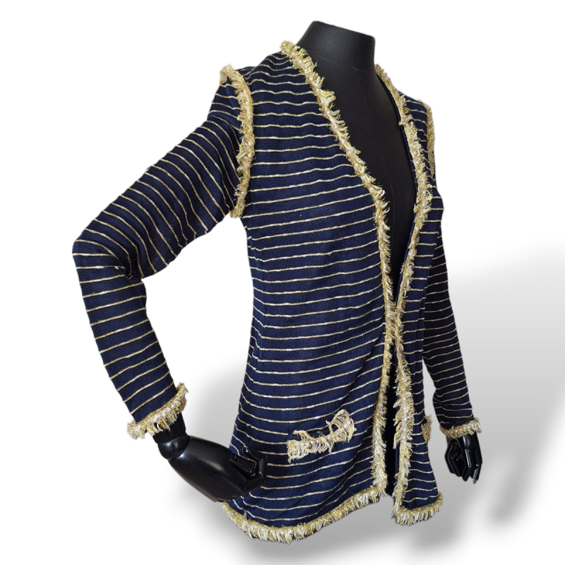 Casaquinho Cruise Azul Marinho com Pérolas-P