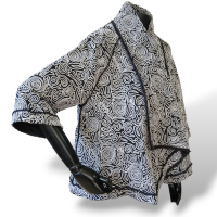 Casaco De Goeye Preto e Branco-36