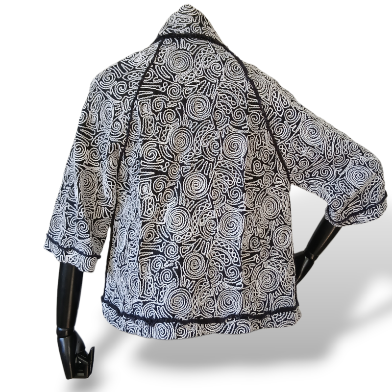 Casaco De Goeye Preto e Branco-36