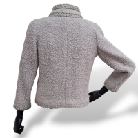 Casaquinho Edward Achour em Tweed Cinza - 38