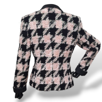 Casaqueto Escada Rosa e Preto-36