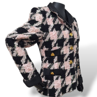 Casaqueto Escada Rosa e Preto-36