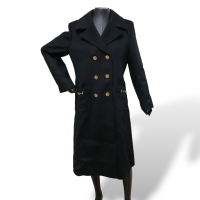 Sobretudo Gucci Preto Longo em Lã-46