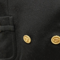 Sobretudo Gucci Preto Longo em Lã-46