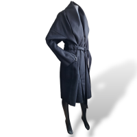 Casaco Loewe Preto Longo com Cinto - M