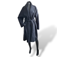 Casaco Loewe Preto Longo com Cinto - M