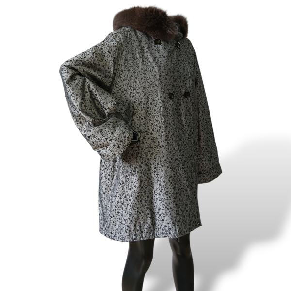 Casaco Daphné Cinza com Pelo - M