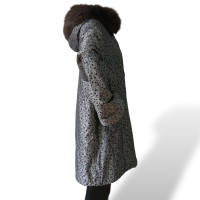 Casaco Daphné Cinza com Pelo - M